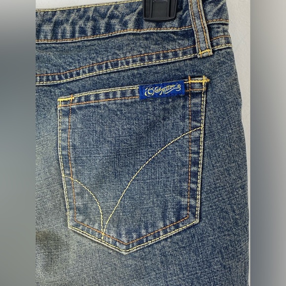 Vintage Blue Tattoo size 29 Women’s Blue Denim Low Rise Bootcut Jeans - Picture 6 of 9